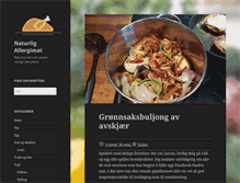 Tablet Screenshot of naturligallergimat.net